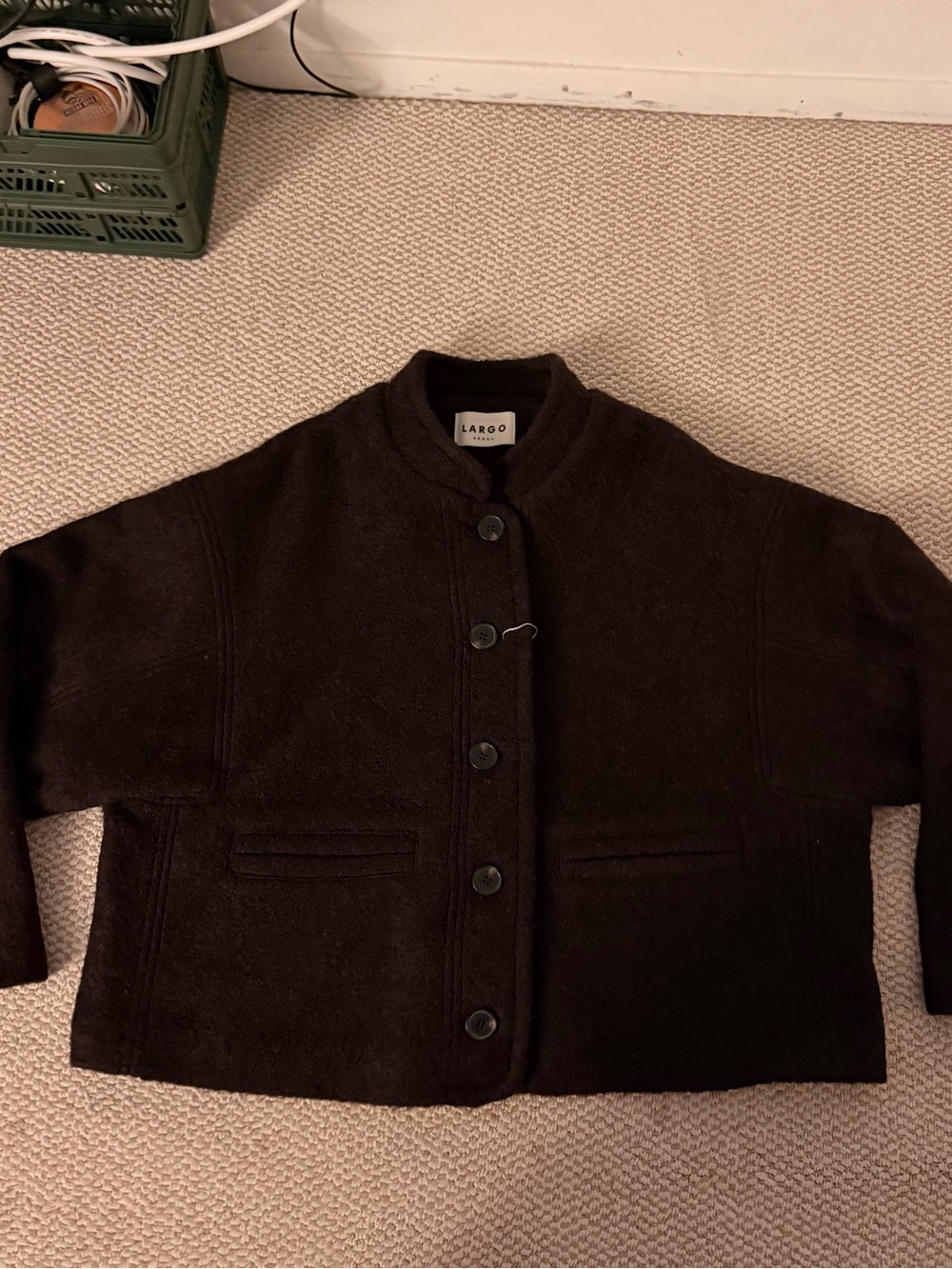 Largo Brown 100% Wool Jacket - Picture 4 of 11